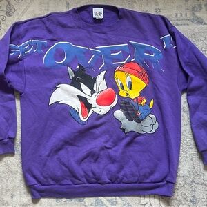 Vintage Looney Tunes 1995 tweety birds Sylvester crewneck sweatshirt